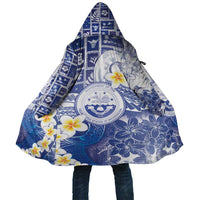 Federated States Of Micronesia Christmas Cloak Retro Style Bright Version LT05 Unisex Blue - Polynesian Pride