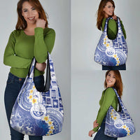 Federated States Of Micronesia Christmas Grocery Bag Retro Style Bright Version LT05 - Polynesian Pride