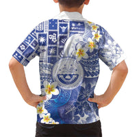 Federated States Of Micronesia Christmas Kid Hawaiian Shirt Retro Style Bright Version LT05 - Polynesian Pride