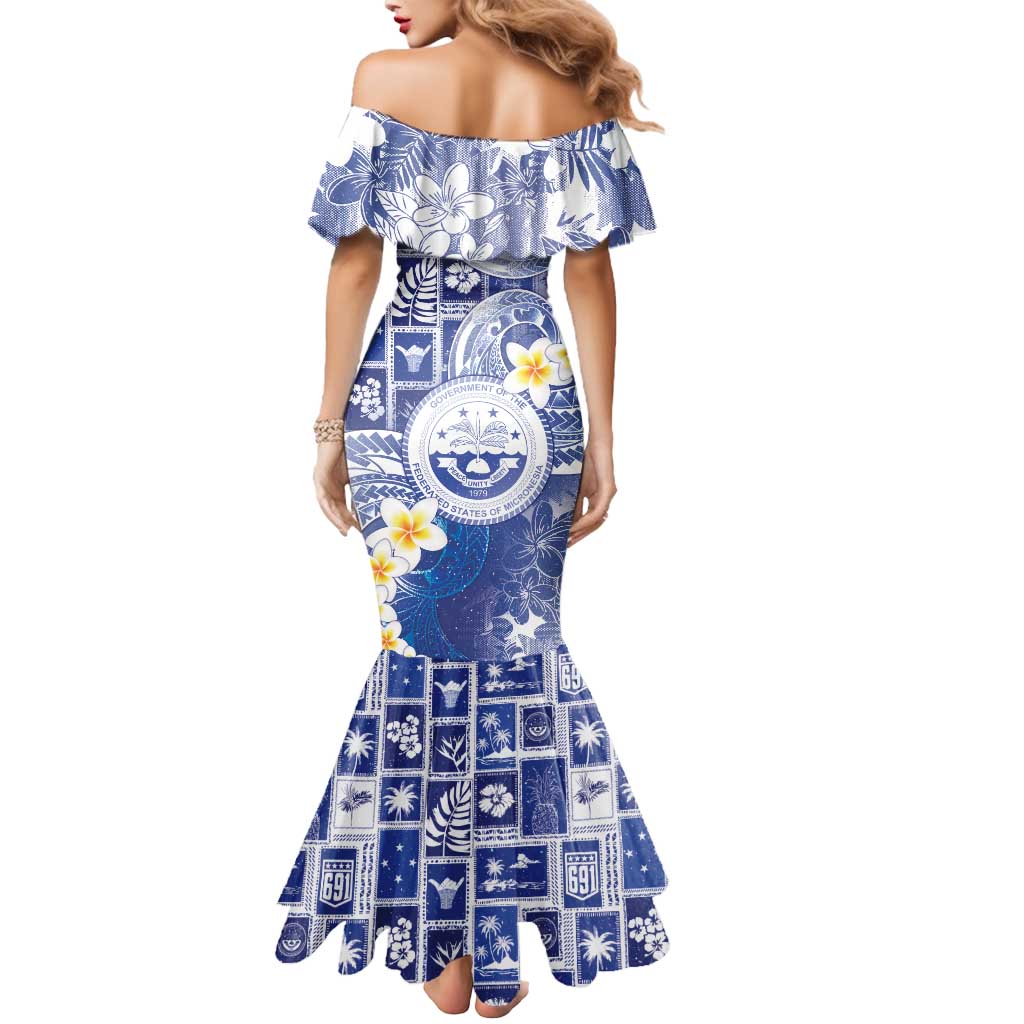 Federated States Of Micronesia Christmas Mermaid Dress Retro Style Bright Version LT05 - Polynesian Pride
