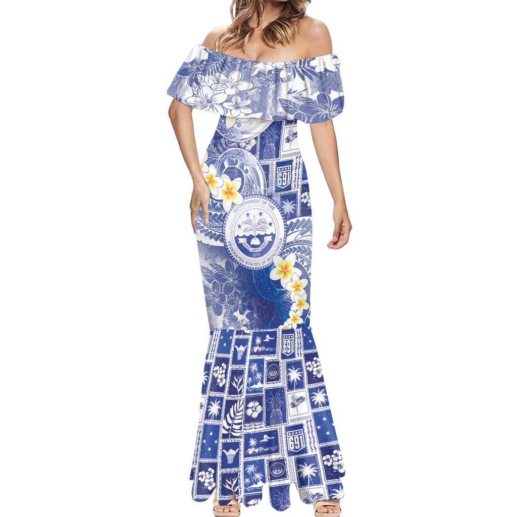 Federated States Of Micronesia Christmas Mermaid Dress Retro Style Bright Version LT05 - Polynesian Pride