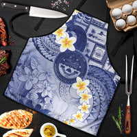 Federated States Of Micronesia Christmas Apron Retro Style Dark Version LT05 Navy - Polynesian Pride
