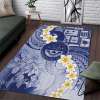 Federated States Of Micronesia Christmas Area Rug Retro Style Dark Version LT05 Navy - Polynesian Pride
