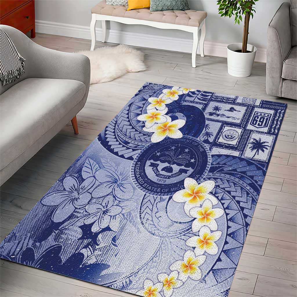 Federated States Of Micronesia Christmas Area Rug Retro Style Dark Version LT05 - Polynesian Pride