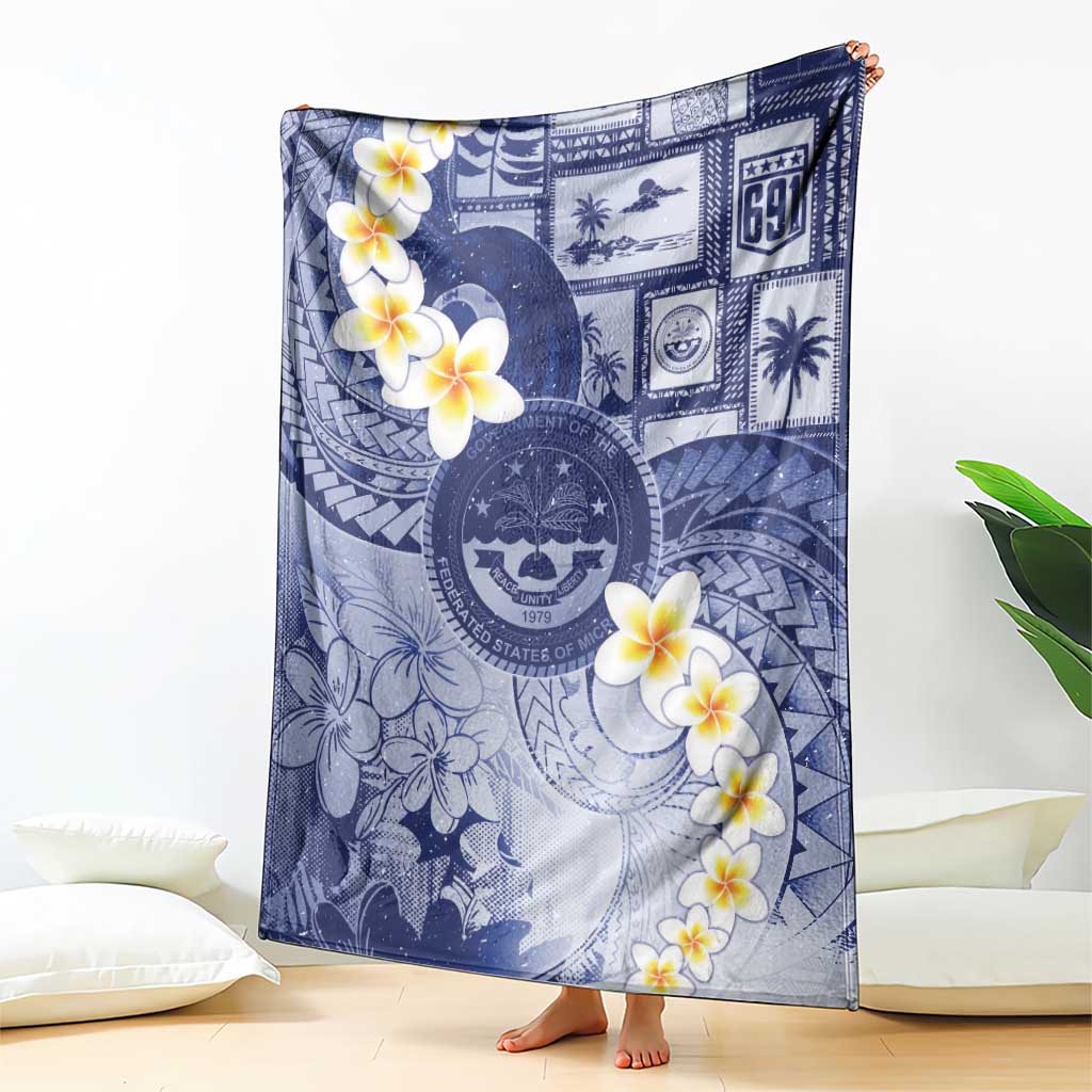 Federated States Of Micronesia Christmas Blanket Retro Style Dark Version LT05 - Polynesian Pride