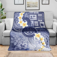 Federated States Of Micronesia Christmas Blanket Retro Style Dark Version LT05 - Polynesian Pride