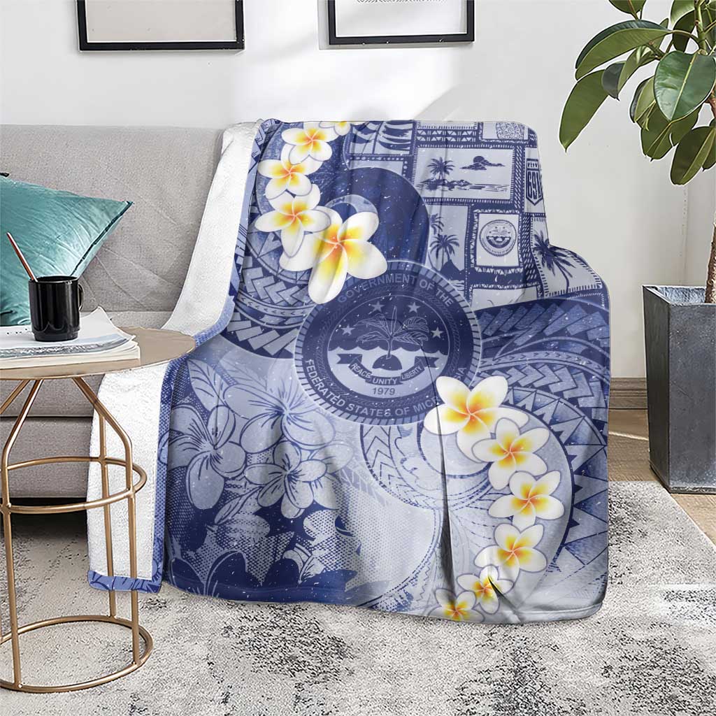 Federated States Of Micronesia Christmas Blanket Retro Style Dark Version LT05 - Polynesian Pride