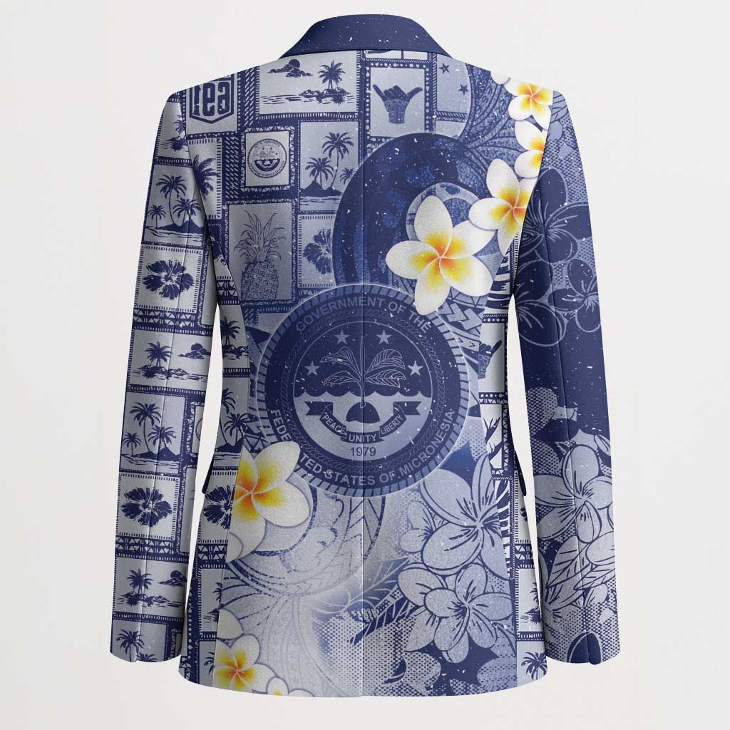 Federated States Of Micronesia Christmas Blazer Retro Style Dark Version LT05 - Polynesian Pride