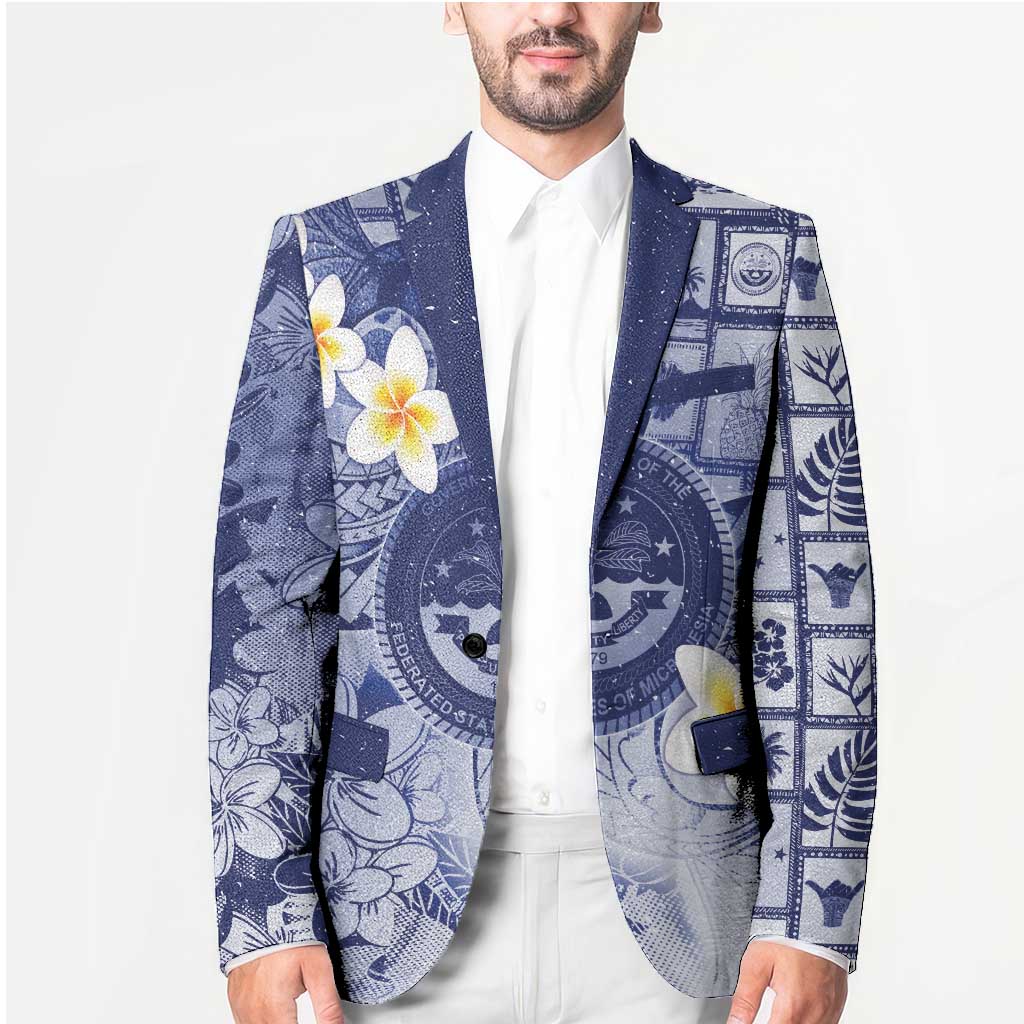 Federated States Of Micronesia Christmas Blazer Retro Style Dark Version LT05 - Polynesian Pride