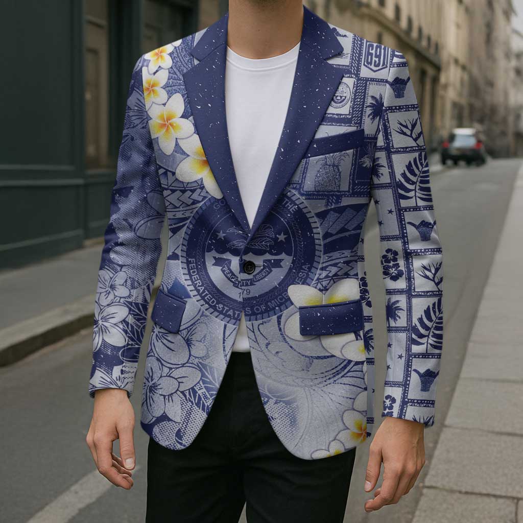 Federated States Of Micronesia Christmas Blazer Retro Style Dark Version LT05 - Polynesian Pride