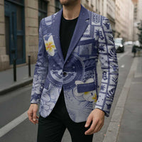 Federated States Of Micronesia Christmas Blazer Retro Style Dark Version LT05 - Polynesian Pride