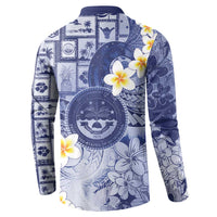 Federated States Of Micronesia Christmas Button Sweatshirt Retro Style Dark Version LT05 - Polynesian Pride