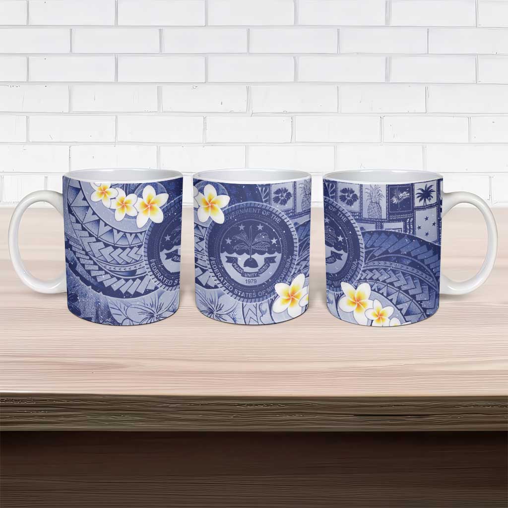 Federated States Of Micronesia Christmas Ceramic Mug Retro Style Dark Version LT05 - Polynesian Pride