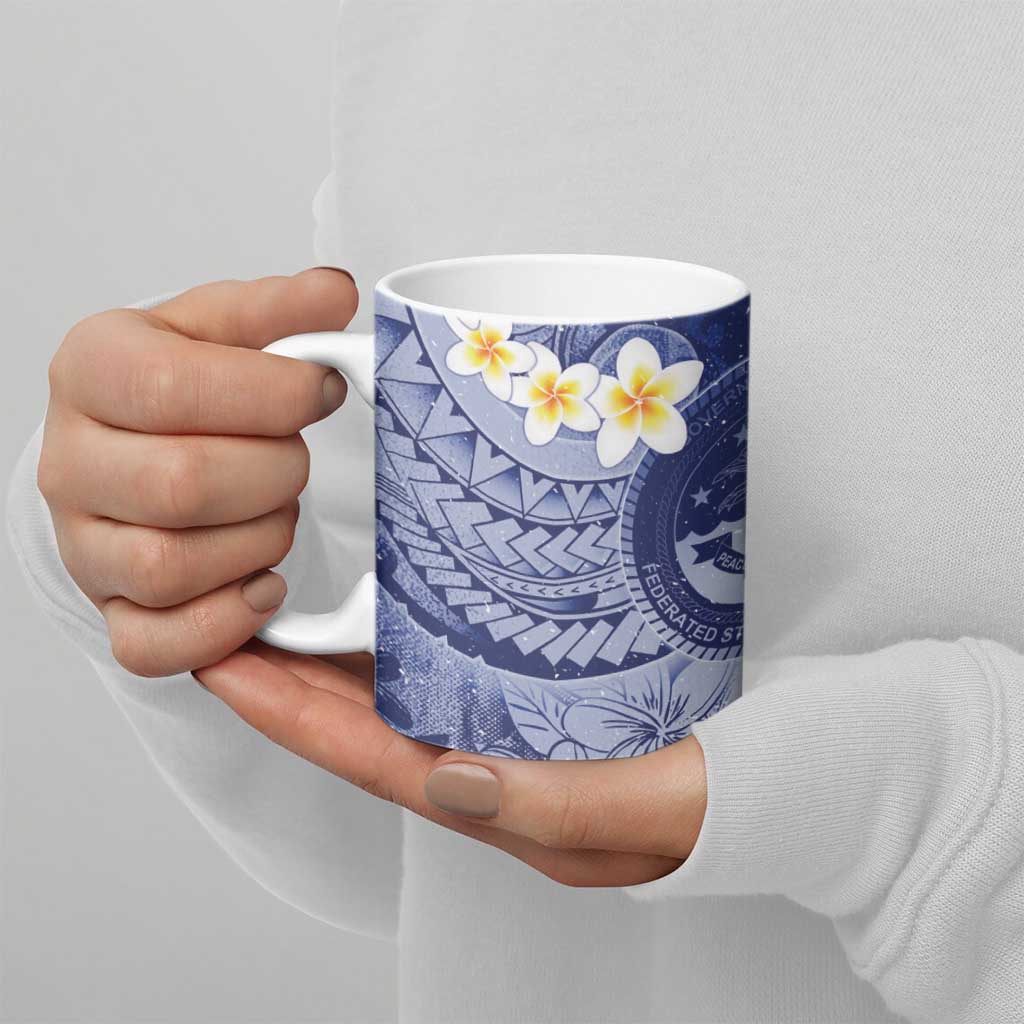 Federated States Of Micronesia Christmas Ceramic Mug Retro Style Dark Version LT05 - Polynesian Pride