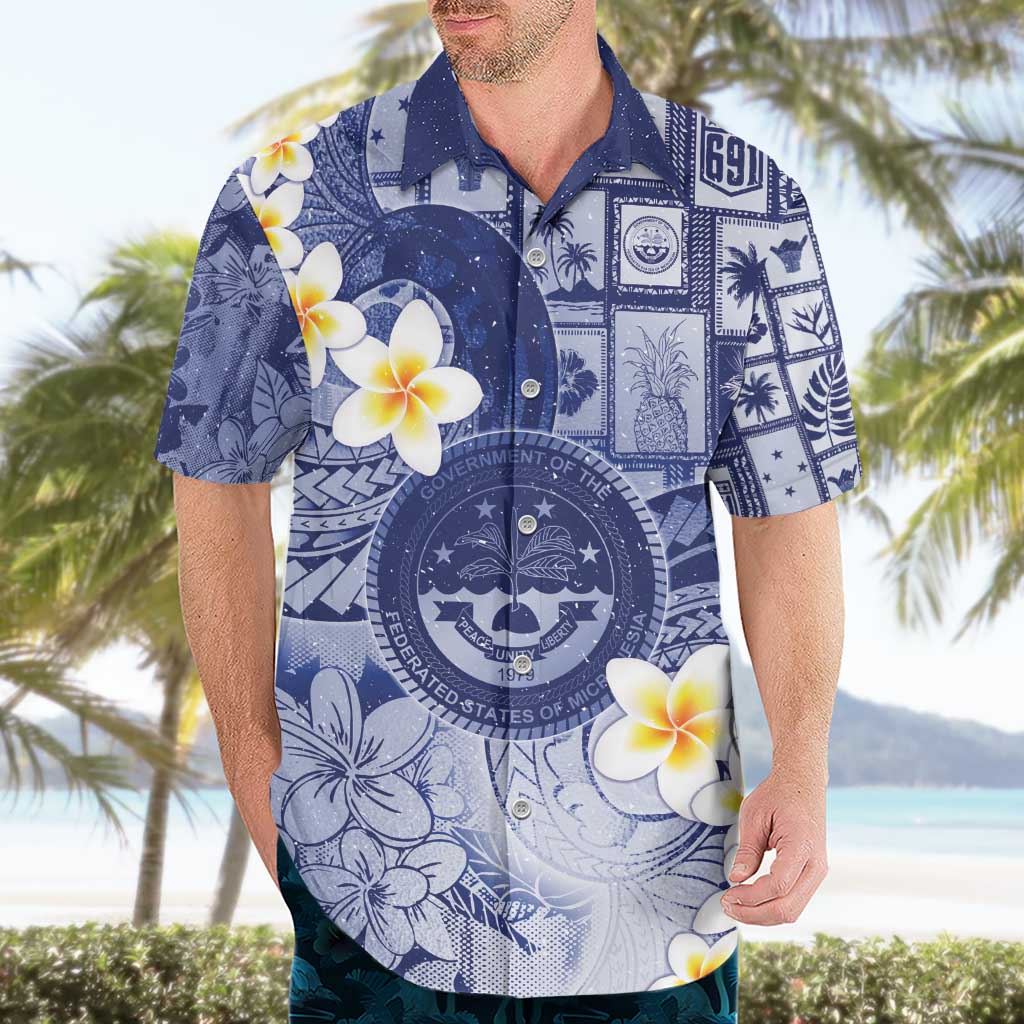 Federated States Of Micronesia Christmas Hawaiian Shirt Retro Style Dark Version LT05 - Polynesian Pride