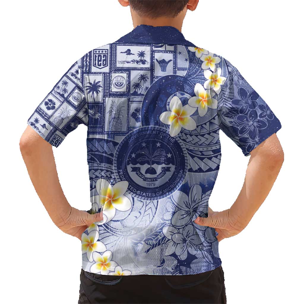 Federated States Of Micronesia Christmas Hawaiian Shirt Retro Style Dark Version LT05 - Polynesian Pride