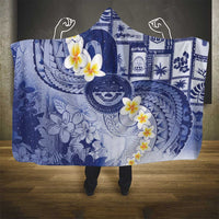 Federated States Of Micronesia Christmas Hooded Blanket Retro Style Dark Version LT05 - Polynesian Pride