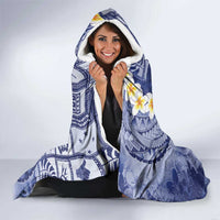 Federated States Of Micronesia Christmas Hooded Blanket Retro Style Dark Version LT05 - Polynesian Pride