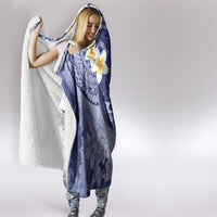 Federated States Of Micronesia Christmas Hooded Blanket Retro Style Dark Version LT05 - Polynesian Pride