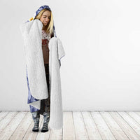 Federated States Of Micronesia Christmas Hooded Blanket Retro Style Dark Version LT05 - Polynesian Pride