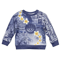 Federated States Of Micronesia Christmas Kid Ugly Christmas Sweater Retro Style Dark Version LT05 Kid Navy - Polynesian Pride