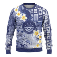 Federated States Of Micronesia Christmas Ugly Christmas Sweater Retro Style Dark Version LT05 - Polynesian Pride