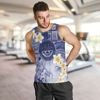 Federated States Of Micronesia Christmas Men Tank Top Retro Style Dark Version LT05 Navy - Polynesian Pride