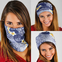 Federated States Of Micronesia Christmas Neck Gaiter Retro Style Dark Version LT05 - Polynesian Pride