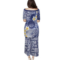 Federated States Of Micronesia Christmas Puletasi Retro Style Dark Version LT05 - Polynesian Pride