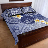 Federated States Of Micronesia Christmas Quilt Bed Set Retro Style Dark Version LT05 - Polynesian Pride