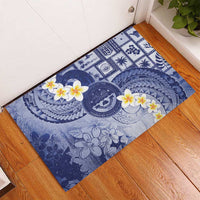 Federated States Of Micronesia Christmas Rubber Doormat Retro Style Dark Version LT05 - Polynesian Pride