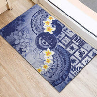 Federated States Of Micronesia Christmas Rubber Doormat Retro Style Dark Version LT05 - Polynesian Pride