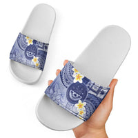 Federated States Of Micronesia Christmas Slide Sandals Retro Style Dark Version LT05 - Polynesian Pride