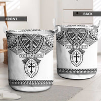 Personalised Melanesian Brotherhood Laundry Basket With Tribal Pattern LT05 - Polynesian Pride