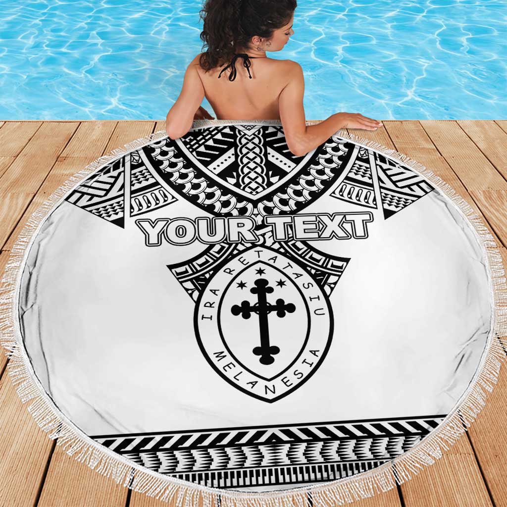 Personalised Melanesian Brotherhood Beach Blanket With Tribal Pattern LT05 - Polynesian Pride