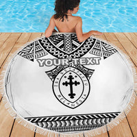 Personalised Melanesian Brotherhood Beach Blanket With Tribal Pattern LT05 - Polynesian Pride