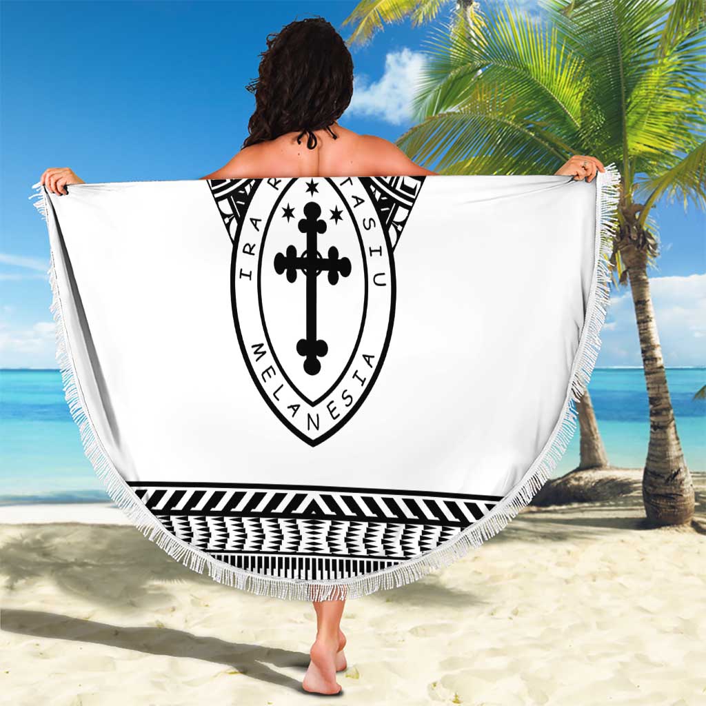 Personalised Melanesian Brotherhood Beach Blanket With Tribal Pattern LT05 - Polynesian Pride