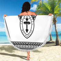 Personalised Melanesian Brotherhood Beach Blanket With Tribal Pattern LT05 - Polynesian Pride