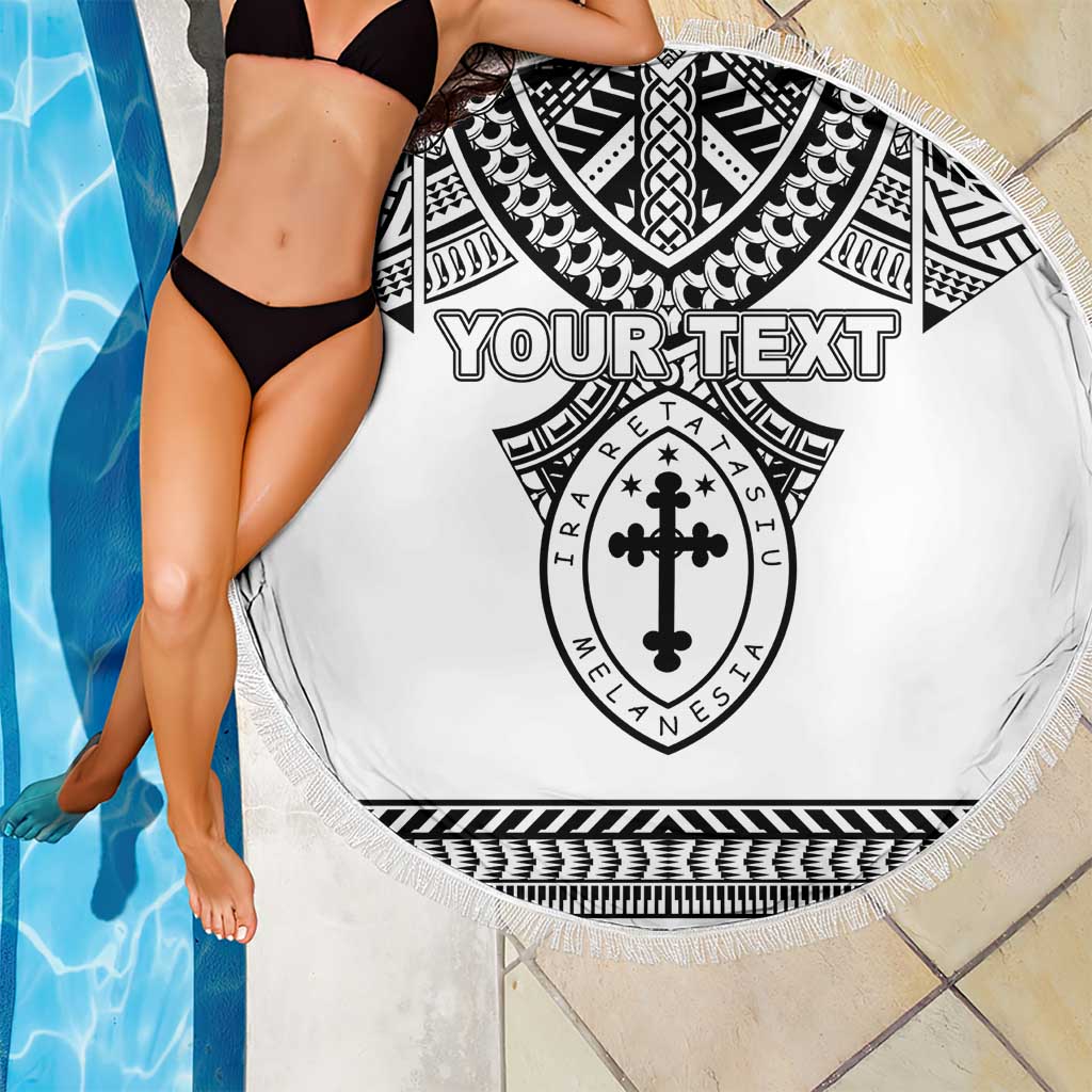 Personalised Melanesian Brotherhood Beach Blanket With Tribal Pattern LT05 - Polynesian Pride