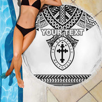 Personalised Melanesian Brotherhood Beach Blanket With Tribal Pattern LT05 - Polynesian Pride