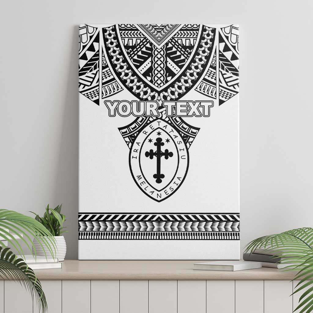 Personalised Melanesian Brotherhood Canvas Wall Art With Tribal Pattern LT05 - Polynesian Pride
