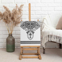 Personalised Melanesian Brotherhood Canvas Wall Art With Tribal Pattern LT05 - Polynesian Pride