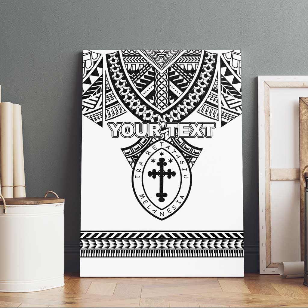 Personalised Melanesian Brotherhood Canvas Wall Art With Tribal Pattern LT05 - Polynesian Pride