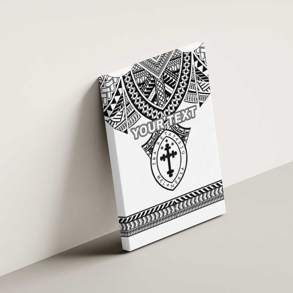 Personalised Melanesian Brotherhood Canvas Wall Art With Tribal Pattern LT05 - Polynesian Pride