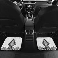 Personalised Melanesian Brotherhood Car Mats With Tribal Pattern LT05 Set 2pcs - Back White - Polynesian Pride
