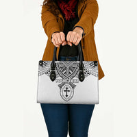 Personalised Melanesian Brotherhood Leather Bag With Tribal Pattern LT05 - Polynesian Pride
