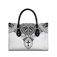 Personalised Melanesian Brotherhood Leather Bag With Tribal Pattern LT05 - Polynesian Pride