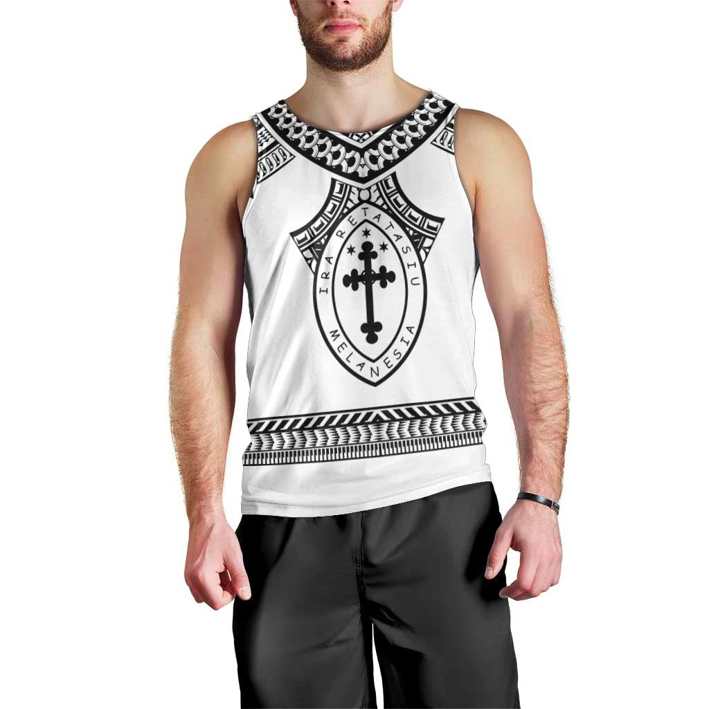 Personalised Melanesian Brotherhood Men Tank Top With Tribal Pattern LT05 - Polynesian Pride