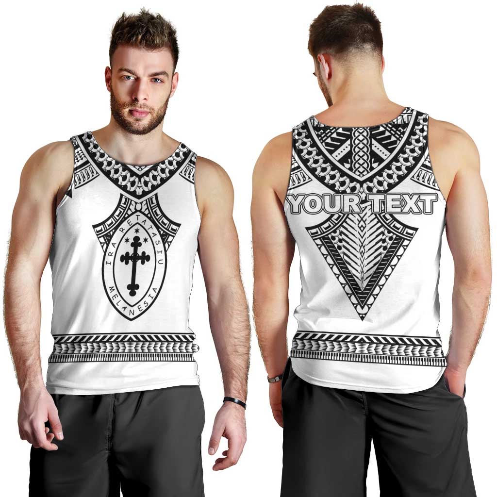 Personalised Melanesian Brotherhood Men Tank Top With Tribal Pattern LT05 - Polynesian Pride