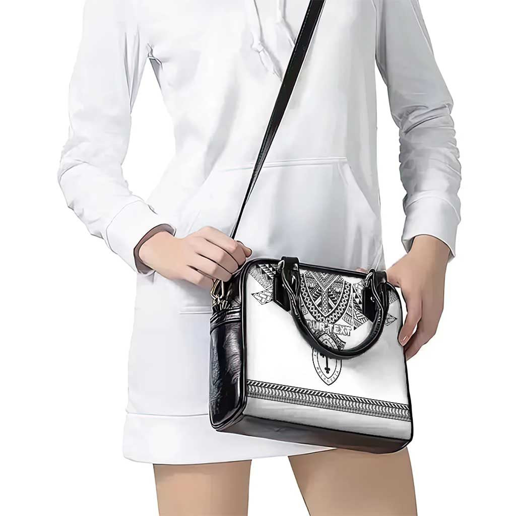 Personalised Melanesian Brotherhood Shoulder Handbag With Tribal Pattern LT05 - Polynesian Pride